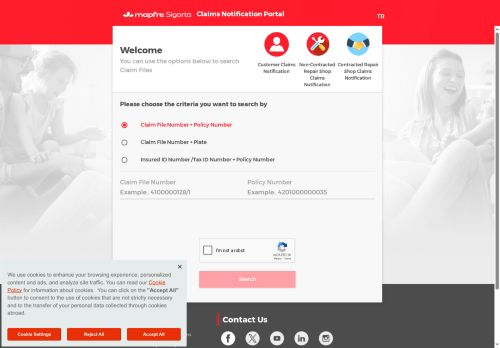 Hasar İhbar Portalı | MAPFRE Sigorta