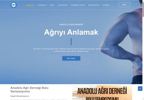 Anadolu Ağrı Derneği – Ağrı Bilimi ve Girişimsel Ağrı Tedavi Yöntemleri hakkında bilimsel etkinlikler düzenleyen, hekimlerin çalışma ve araştırmalarını teşvik eden bir dernektir.