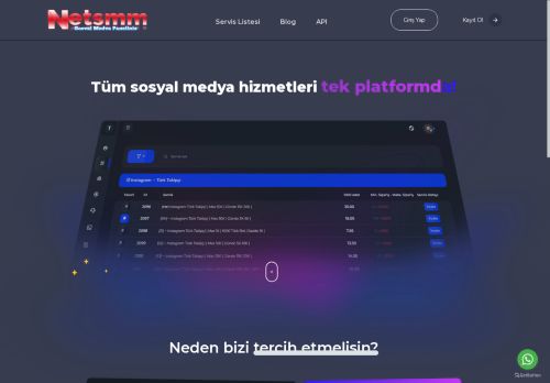 Netsmm.com.tr - Sosyal Medya Bayilik Paneli
