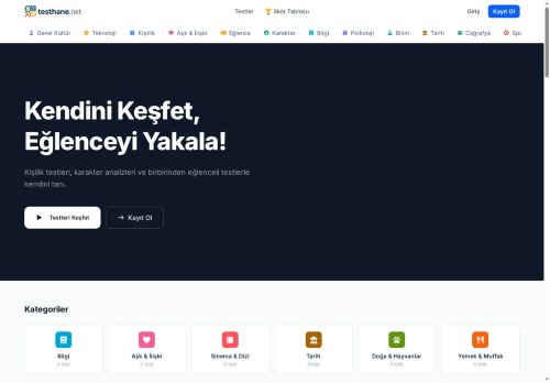Testhane - Ana Sayfa