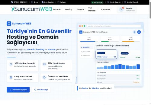 Güvenilir Hosting ve Sunucu Çözümleri - SunucumWEB 