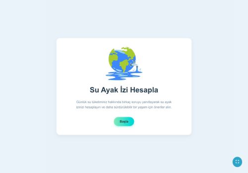 Su Ayak İzi Hesaplayıcı