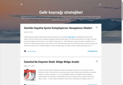Gelir kaynağı stratejileri