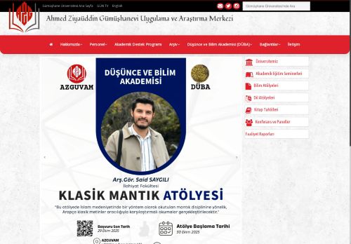 Ahmed Ziyaüddin Gümüşhanevi Uygulama ve Araştırma Merkezi - Gümüşhane Üniversitesi