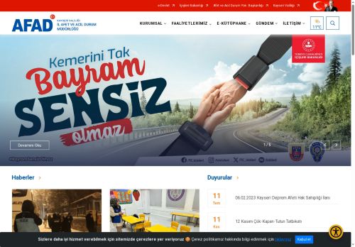 Eğitim Dökümanları - Kayseri İl Afet ve Acil Durum Müdürlüğü