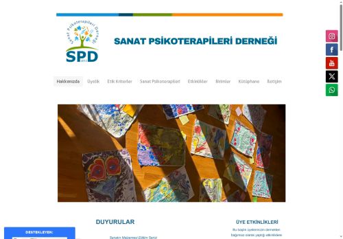 Hakkımızda - Sanat Psikoterapileri Derneği