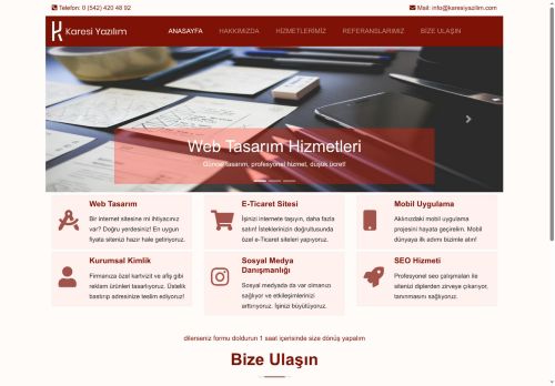 Balıkesir Web Tasarım | Kurumsal Web Sitesi | Karesi Yazılım
