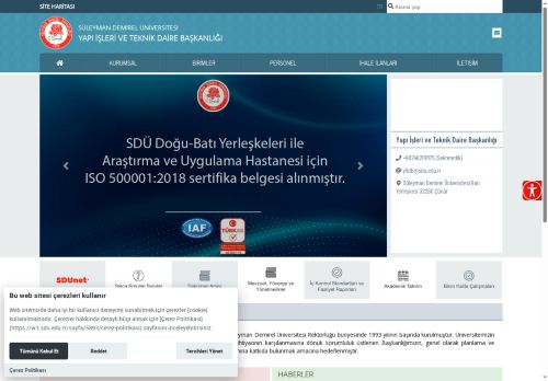 Süleyman Demirel Üniversitesi - Yapı İşleri ve Teknik Daire Başkanlığı