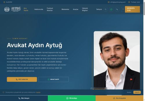 İzmir Avukat Aydın AYTUĞ | Boşanma, Ceza ve Diğer Davalar