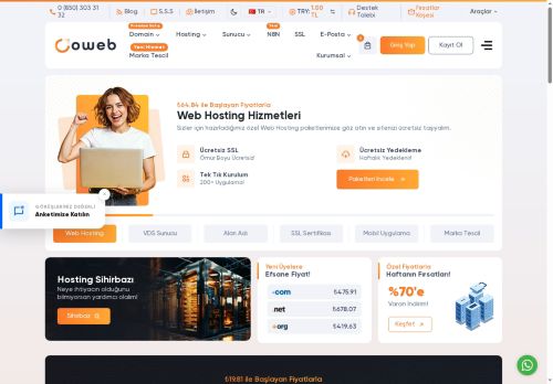 Oweb - En Gelişmiş Web Hosting, Domain ve Sanal Sunucu Sağlayıcısı