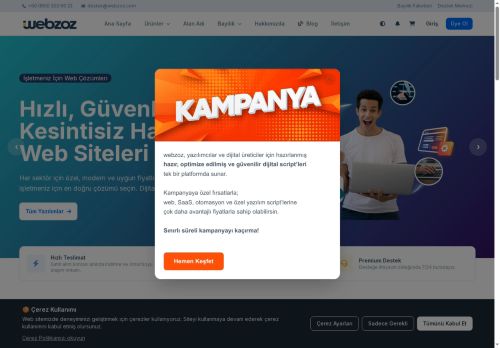 Webzoz - Anasayfa - Hazır Web Sitesi - Web Çözümleri - Site Kur