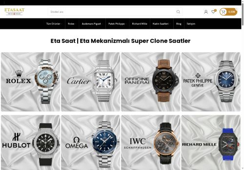 Etasaat.com.tr - Eta Saat | Swiss ETA Super Clone Saatler