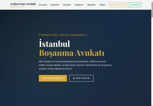 Avukat Emre Sevimli | İstanbul Boşanma Avukatı