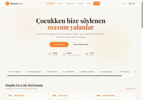 Çocukken Bize Söylenen Masum Yalanlar - MasumYalan