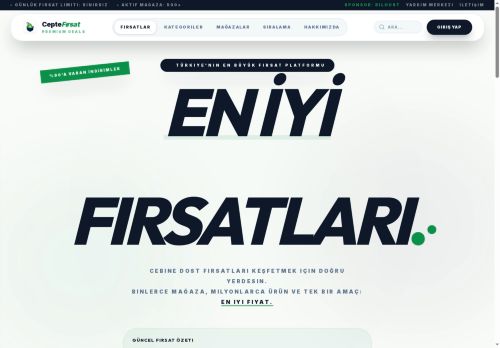 En İyi Fiyat Takibi ve Sıcak Fırsatlar - CepteFırsat