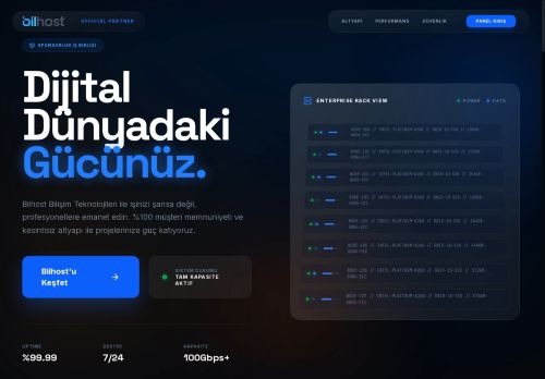 Türkiye'nin En Hızlı Sunucu Altyapısı - Bilhost Sponsorluk İş Birliği