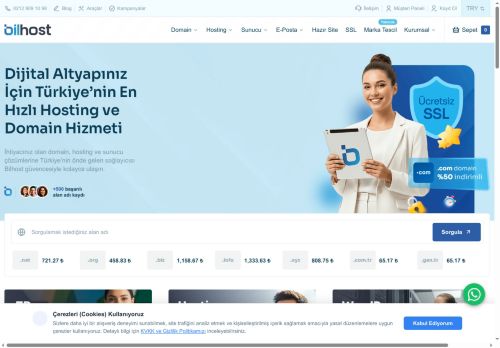BilHost - Hızlı, Güvenli, Kesintisiz Hosting, Sunucu, Domain Hizmetleri