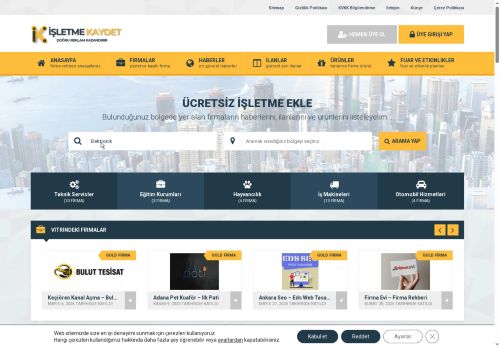 Firma Rehberi – Firma Kaydet - İşletme Kaydet