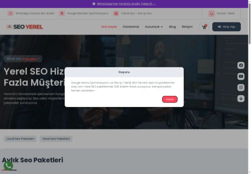 
			Yerel SEO Hizmeti – Yerel SEO Fiyatları –  Local SEO		