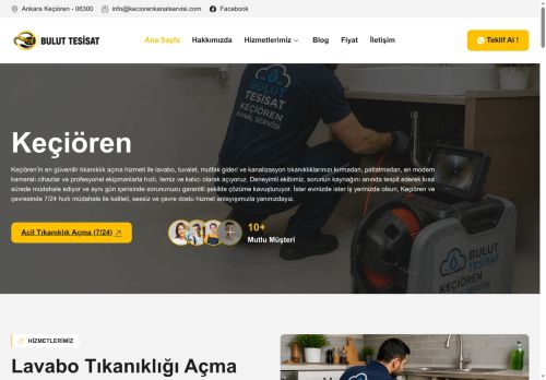 Keçiören Kanal Açma – Keçiören Logar Temizliği – Tıkanıklık Açma
