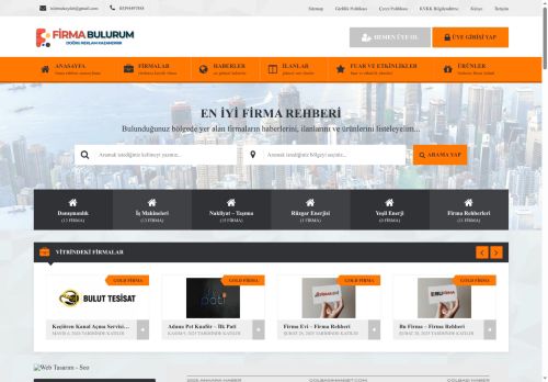 Firma Rehberi – Ücretsiz Firma Kaydet - Firma Bulurum
