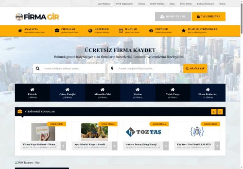 Firma Gir – Ücretsiz Firma Ekle - Firma Rehberi