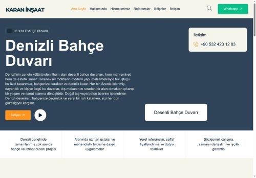 Denizli Bahçe Duvarı – Denizli İstinat Duvarı