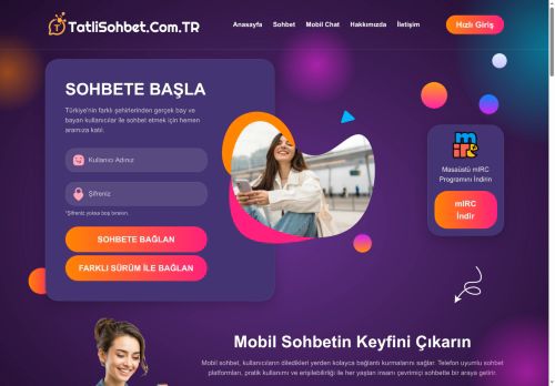 Tatlı Sohbet - Sohbet Odaları, Sohbet Siteleri, Sohbet Chat