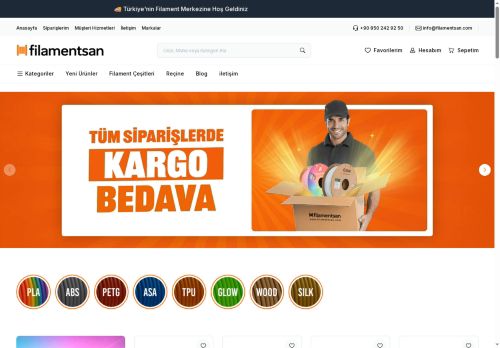 3D Yazıcı Filament Çeşitleri Tek Merkezde