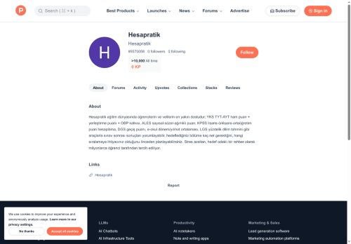 Hesapratik's profile on Product Hunt | Product Hunt