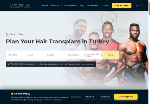 Now Hair Time -  Get Your Free Offer for Hair Transplant in Turkey