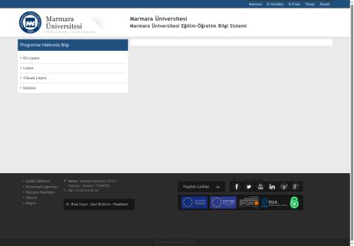 Marmara Üniversitesi-Fakülte>SubContent