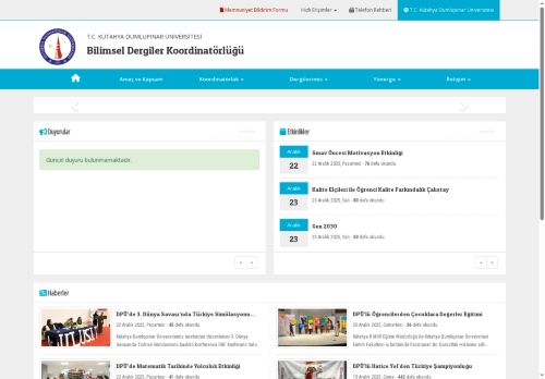 Bilimsel Dergiler Koordinatörlüğü