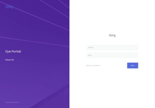 Üye Portalı - Giriş