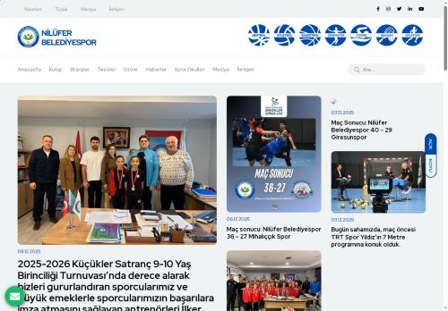 Nilüfer Belediyespor Kulübü | Resmi Web Sitesi