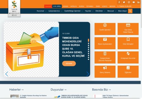 TMMOB GIDA MÃ¼hendisleri OdasÄ±