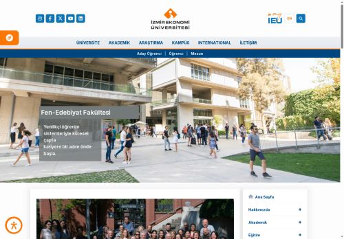 Fen-Edebiyat Fakültesi | İzmir Ekonomi Üniversitesi