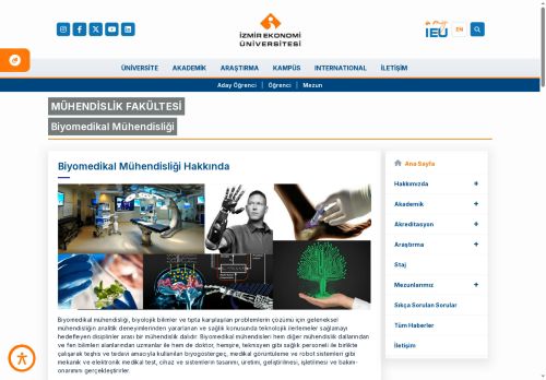 Biyomedikal Mühendisliği | İzmir Ekonomi Üniversitesi