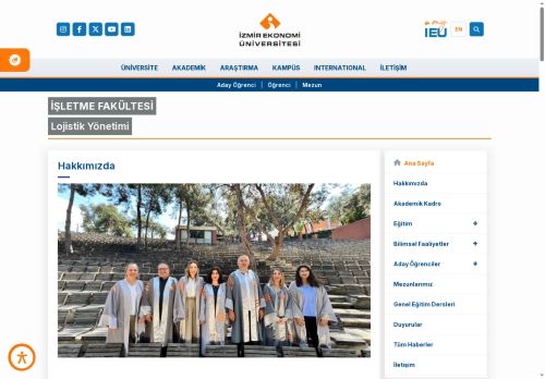 Lojistik Yönetimi | İzmir Ekonomi Üniversitesi