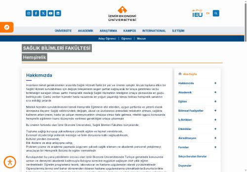 Hemşirelik | İzmir Ekonomi Üniversitesi