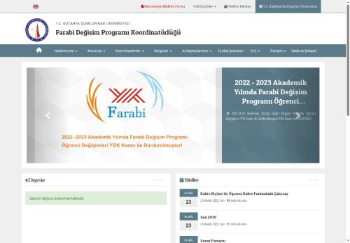 Farabi Değişim Programı Koordinatörlüğü