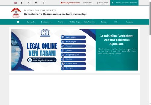 Kütüphane ve Dokümantasyon Daire Başkanlığı