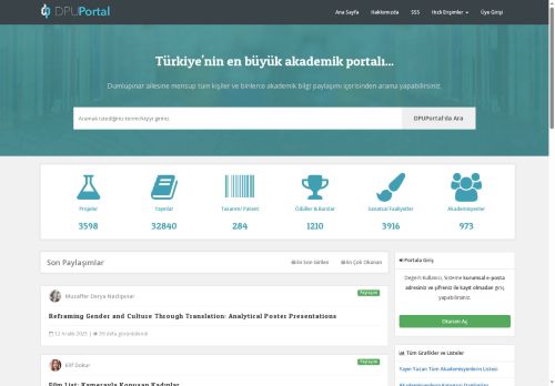 DPUPortal - Kütahya Dumlupınar Üniversitesi Bilgi Portalı
