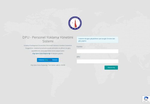 DPU - Personel Yoklama Sistemi