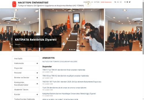 Türkçe ve Yabancı Dil Öğretimi Uygulama ve Araştırma Merkezi (HÜ TÖMER)