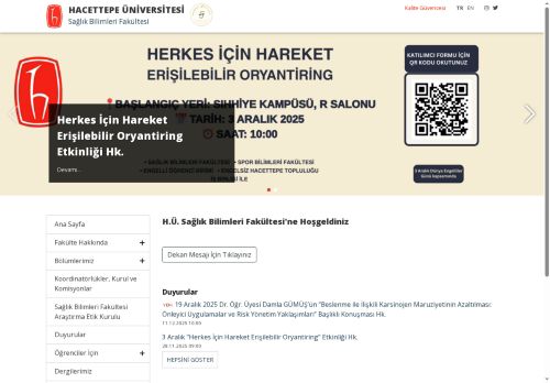 Hacettepe Üniversitesi Sağlık Bilimleri Fakültesi