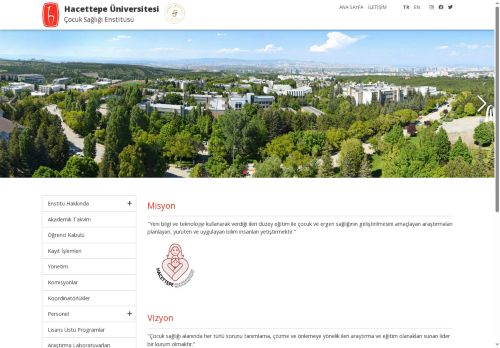 Hacettepe Ãniversitesi Ãocuk SaÄlÄ±ÄÄ± EnstitÃ¼sÃ¼