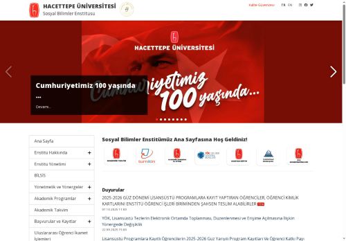 Hacettepe Üniversitesi Sosyal Bilimler Enstitüsü