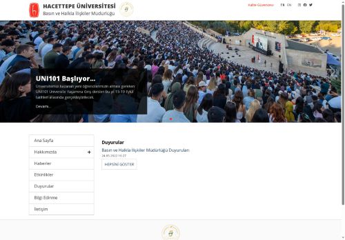 Hacettepe Üniversitesi Basın ve Halkla İlişkiler Müdürlüğü