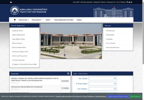 KLU - Öğrenci İşleri Daire Başkanlığı